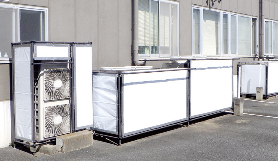 室外機ブラインドユニットの施工事例